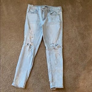 American Eagle Super Stretch X light wash jeans